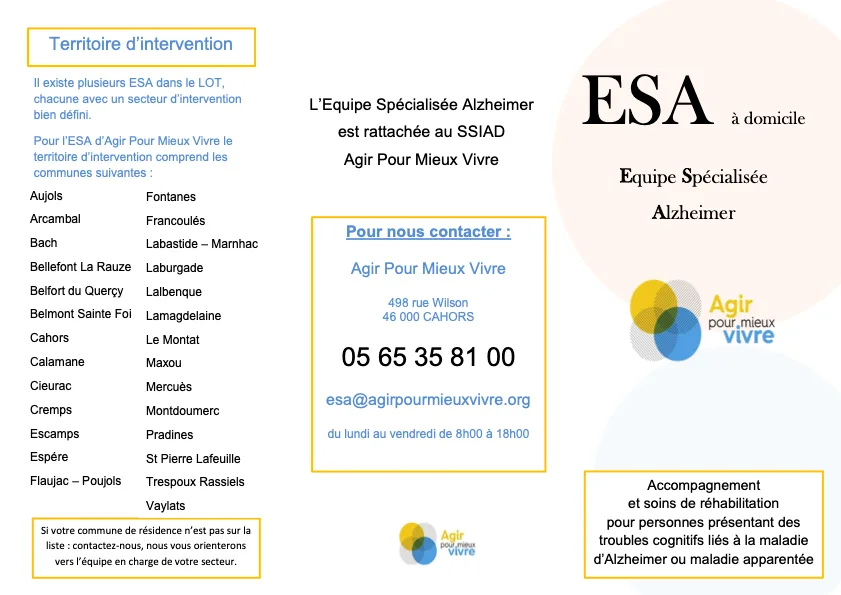 Affiche de présentation de l'E.S.A 1/2